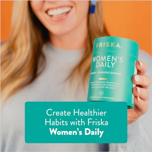 FRISKA Women’s Daily Digestive Enzyme and Probiotics Supplement FR!SKA