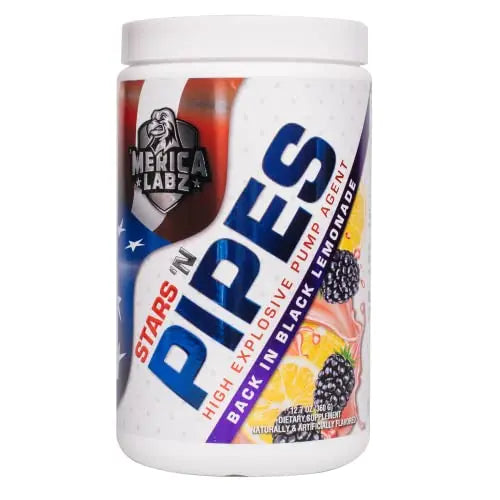'Merica Labz Stars 'N Pipes High Explosive Pump Agent, Stimulant-Free, 6G of L-Citrulline