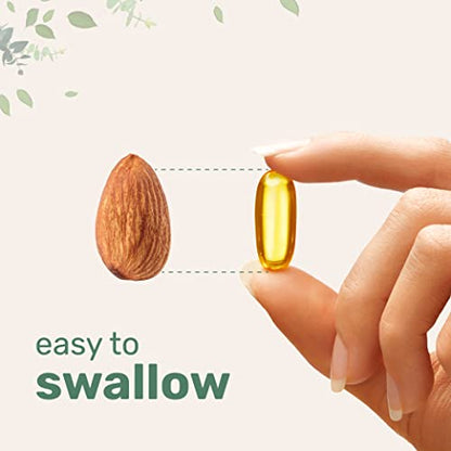Flaxseed Oil 1400mg Softgels, 300 Counts | w/ 700mg ALA Omega 3, Cold Pressed
