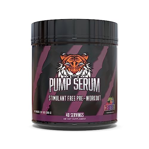 Huge Supplements Pump Serum, Stim Free Pre Workout and Nitric Oxide Booster