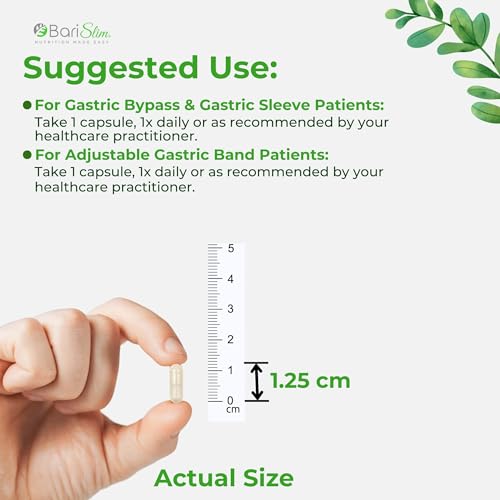 BariSlim Iron Plus Capsules - Formulated for Patients After Weight Loss Surgery Including 