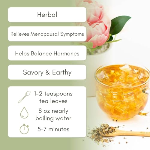 Organic Menopause Relief Loose Leaf Tea - 2oz Bag (Approx. 30 Servings) | Full Leaf Tea Co. Full Leaf Tea Co.