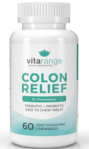 Colon Relief by VitaRange- Fast Constipation and Bloating Relief with Sunfiber Prebiotic 