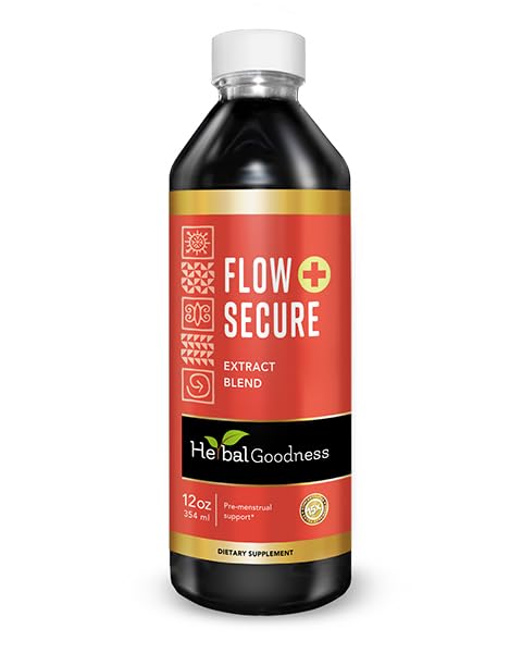 Flow Secure 12oz - Premium Menstrual Cycle Support Buddy, Enriched with Womens Vitamins