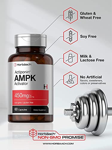 AMPK Metabolic Activator 450 mg | 60 Capsules | Non-GMO, Gluten Free | Jiaogulan Gynostemma Horbäach