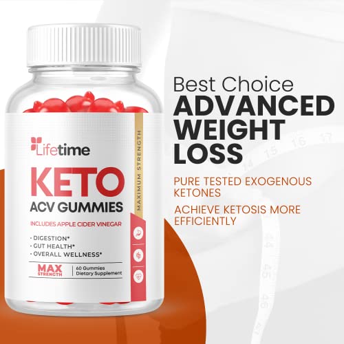 Lifetime Keto Gummies - Vegan, Non GMO - Lifetime ACV Keto Gummies with Apple Cider