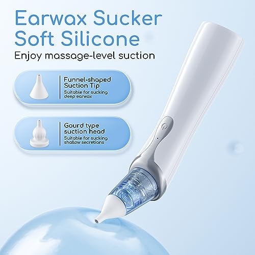 Ear Vacuum Wax Remover, Ear Wax Removal with 8 Pcs Ear Pick, Ear Wax