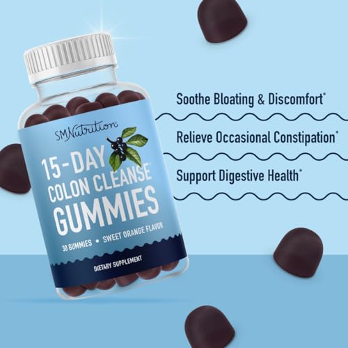 15 Day Colon Cleanse & Detox Gummies | Occasional Constipation & Bloating Relief