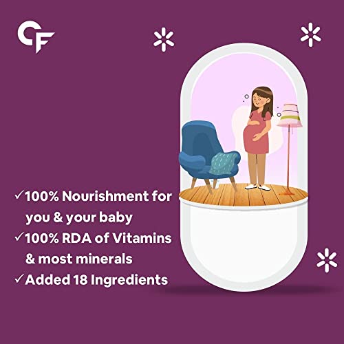 Roti Prenatal Multivitamin for Pregnancy with 300mg DHA & 18 Ingredients - 60 Capsules Roti