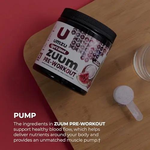 UMZU Zuum Pre-Workout - Energy, Pump & Endurance - with B-Vitamin Complex UMZU