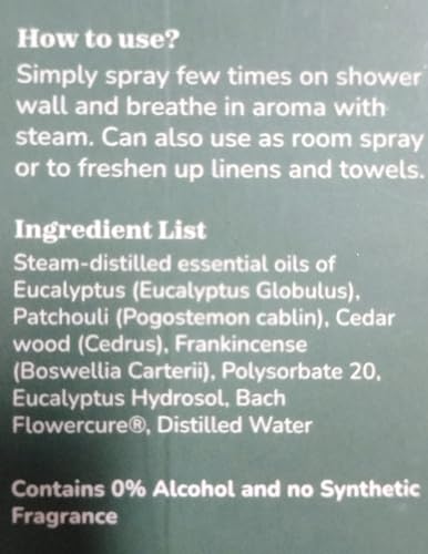 Eucalyptus Shower Spray Spa Feel - Escape to Serene Eucalyptus Forest (1200+ Sprays) Calmveda