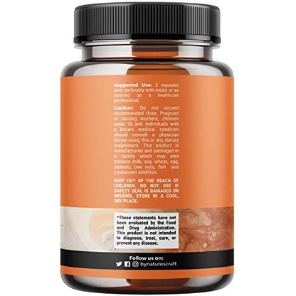 Thyroid Support Natural Complex Supplement Capsules with Vitamin B-12