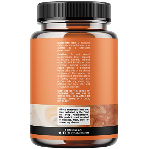 Thyroid Support Natural Complex Supplement Capsules with Vitamin B-12