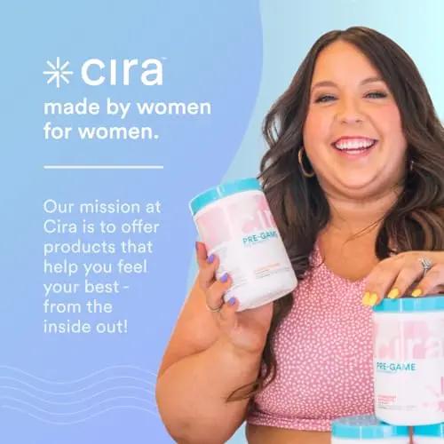 Cira Pre-Game Pre Workout Powder for Women - Preworkout Energy Supplement for Nitric Cira