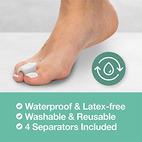 ZenToes Gel Toe Separators for Overlapping Toes, Bunions, Big Toe Alignm