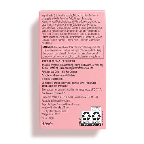 One A Day Pregnancy Planning Prenatal Multivitamin for Women, Pre Pregnancy Vitamins ONE A DAY