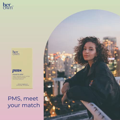 her own PMS, Supports PMS Symptoms, Promotes Positive Mood, Natural Hormone Balance