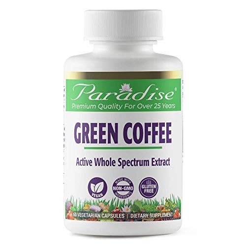 Paradise Herbs Green Coffee Bean, Vegan, Gluten Free, Non GMO, Active Whole Spectrum