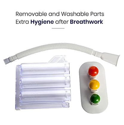 HealthAndYoga(TM) Deep Breathing Exerciser - Breath Exercise Measure