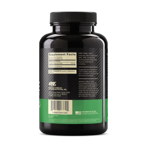 Optimum Nutrition Micronized Creatine Monohydrate Capsules, Keto Friend Optimum Nutrition