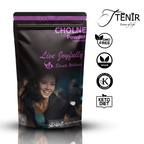 TĒNĪR Essence of Life Pure Choline Food Grade | Non-GMO, Keto-Friendly | Postnatal Multivitamin TĒNĪR Essence of Life