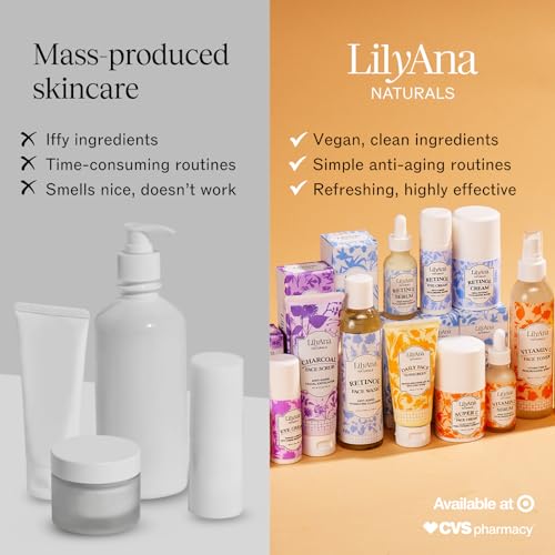 LilyAna Naturals Retinol Face Cream - Anti Aging Moisturizer, Wrinkle Reducer LilyAna Naturals