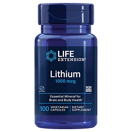 Life Extension Lithium 1000 mcg - for Brain Health, Anti-Aging & Longevity