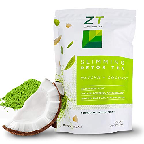 Dr. Zisman ZT Slimming - Matcha-Coconut Detox Blend, Weight Loss Tea with Antioxidant Effects
