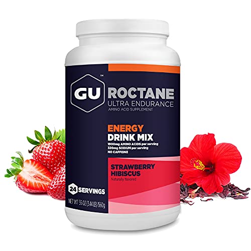 Gu Energy Roctane Ultra Endurance Energy Drink Mix, Strawberry Hibiscus
