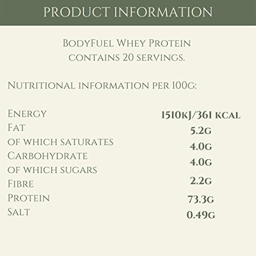 Complementary Supplements - BodyFuel Whey Protein Isolate & Concentrate Chocolate Flavour Complementary Supplements