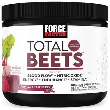Force Factor Total Beets Drink Mix Superfood Powder with Nitrates to Supp