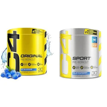 Cellucor C4 Original Pre Workout Powder ICY Blue Razz & C4 Sport Pre Workout Powder