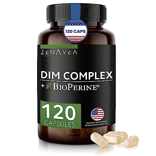 Zenavea Dim Supplement, Hormone Balance for Men with Dim & BioPerrine - Estrogen Blocker for Men