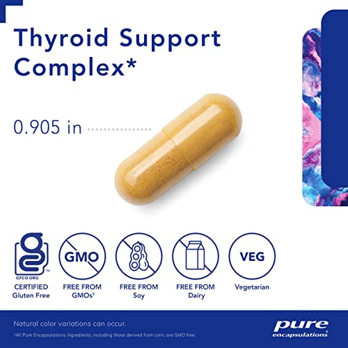 Pure Encapsulations Thyroid Support Complex - Hypoallergenic Supplement with Herbs Pure Encapsulations