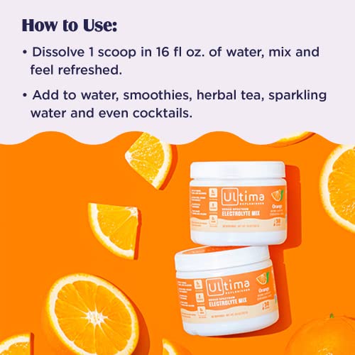 Ultima Replenisher Hydration Electrolyte Powder- 30 Servings- Keto & Sugar Free