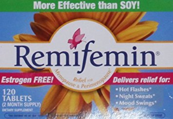 Enzymatic Therapy Remifemin Estrogen-Free Menopause Relief, 120 Tablets - Pack of 2 Enzymatic Therapy