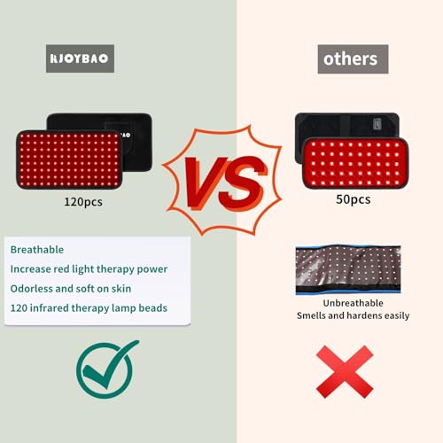 RJOYBAO Red Light Therapy Infrared Light Therapy Belt for Body,Red Light Therapy lamp RJOYBAO