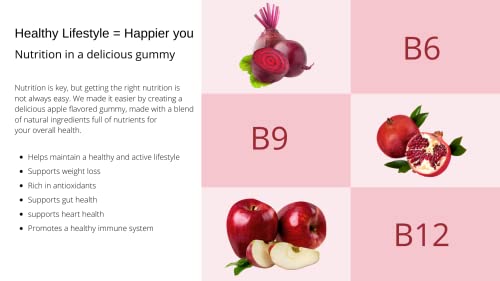 umsii Apple Cider Vinegar Gummies | 1,000 mg Organic Extract | Can Promote Gut Health