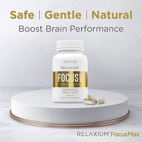 Relaxium FocusMax, Brain & Focus Health Supplement, Proven Concentration Relaxium