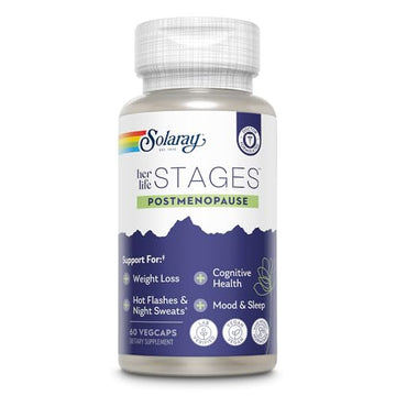 Solaray Postmenopause her Life Stages - Post Menopause Supplements for Women with Resveratrol