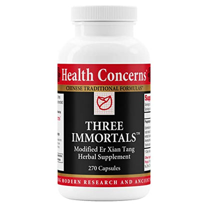 Health Concerns Three Immortals - Menopause Relief - Kidney & Heart Health Supplement - 270 Capsules