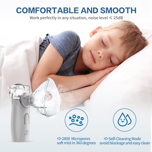 APOWUS Ultrasonic Mesh Nebulizer - Handheld Nebulizer for Adults APOWUS