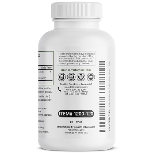 Bronson Dandelion Root High Potency Supplement, Supports Overall Good Health & Well