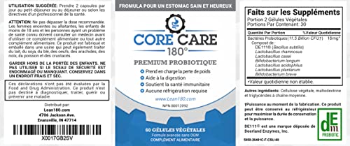 Best Probiotics for Gut Health Men and Women, All Natural Supplement, Helps Digestion Lean 180