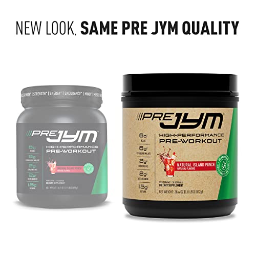 JYM Supplement Science Pre JYM Pre Workout Powder - BCAAs, Creatine HCI, Citrulline