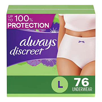 Always Discreet Adult Incontinence Underwear for Women and Postpartum Always Discreet