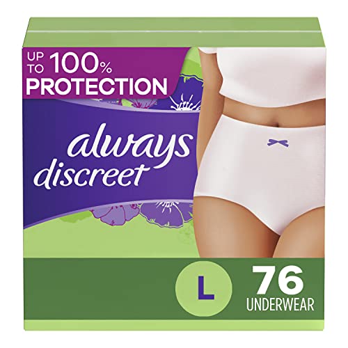 Always Discreet Adult Incontinence Underwear for Women and Postpartum Always Discreet