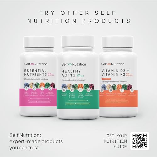 SELF NUTRITION Vegan Multivitamins for Women -Expert Designed 28 Nutrients – Boost Energy SELF NUTRITION