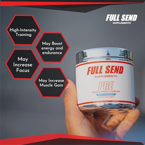 FULL SEND Pre Workout Powder with Beta Alanine, Preworkout Energy Supplement