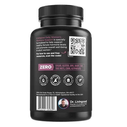 Livingood Daily Women's Hormone Support - Better Mood, Hormonal Balance Livingood Daily